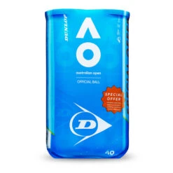 Dunlop Australian Open 2x 4 Ball Tube