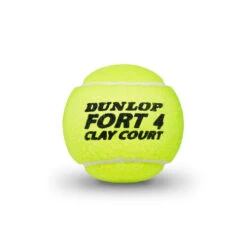 Dunlop Fort Clay Court 4 Ball Tube -Wilson Store 0162300000 10